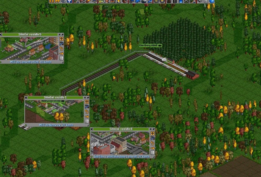 Screenshot ze hry OpenTTD - Recenze-her.cz