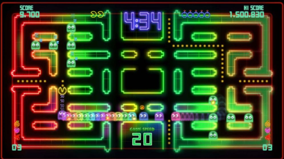 Screenshot ze hry Pac-Man Championship Edition DX - Recenze-her.cz