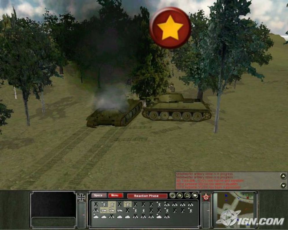 Screenshot ze hry Panzer Command: Kharkov - Recenze-her.cz