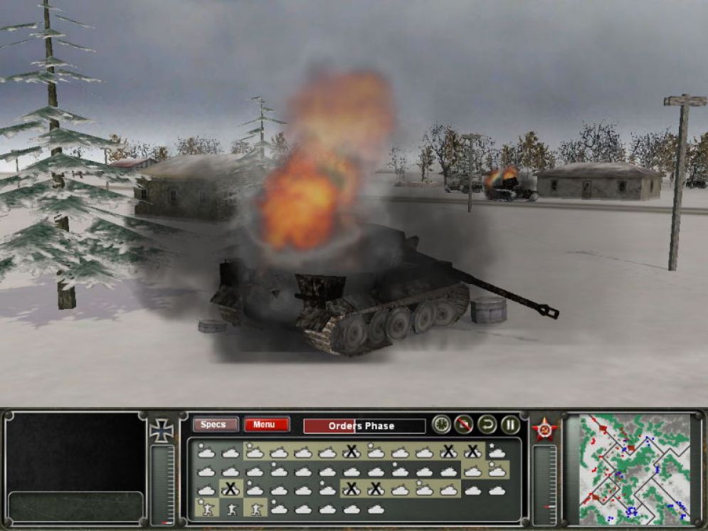 Screenshot ze hry Panzer Command: Operation Winter Storm - Recenze-her.cz