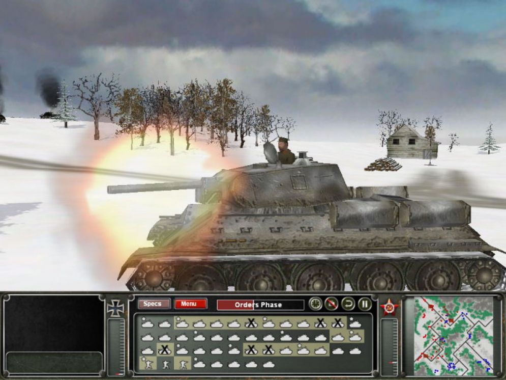 Screenshot ze hry Panzer Command: Operation Winter Storm - Recenze-her.cz