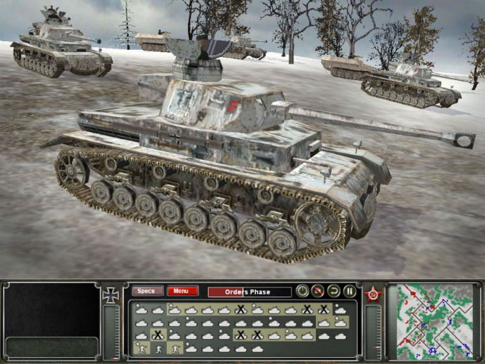 Screenshot ze hry Panzer Command: Operation Winter Storm - Recenze-her.cz