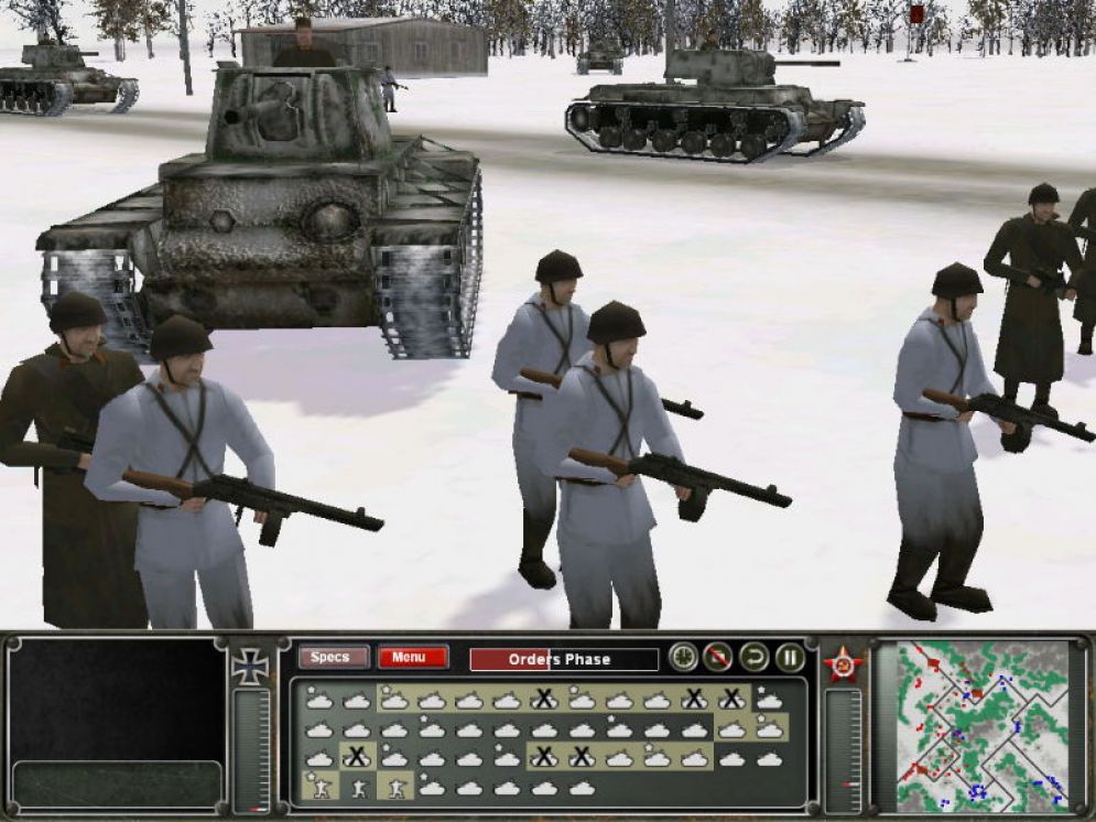 Screenshot ze hry Panzer Command: Operation Winter Storm - Recenze-her.cz