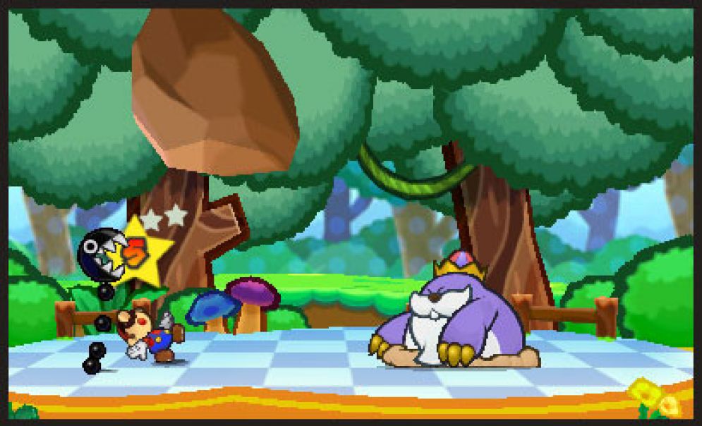 Screenshot ze hry Paper Mario 3DS - Recenze-her.cz