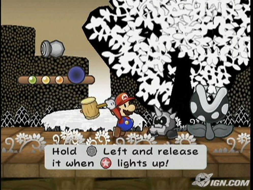 Screenshot ze hry Paper Mario: The Thousand Year Door - Recenze-her.cz