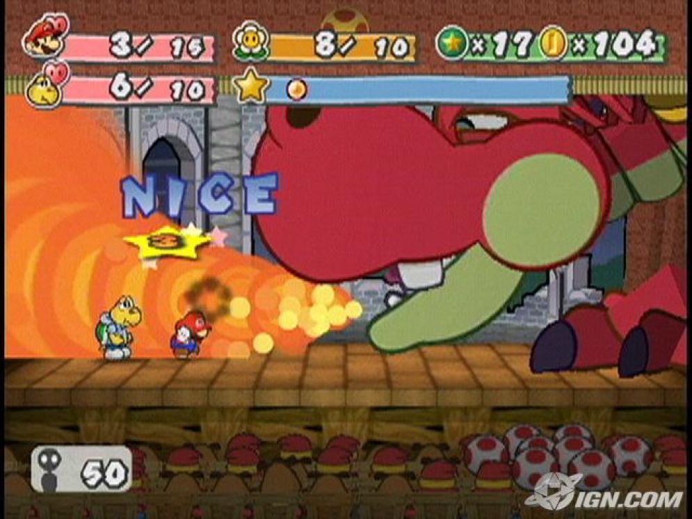 Screenshot ze hry Paper Mario: The Thousand Year Door - Recenze-her.cz