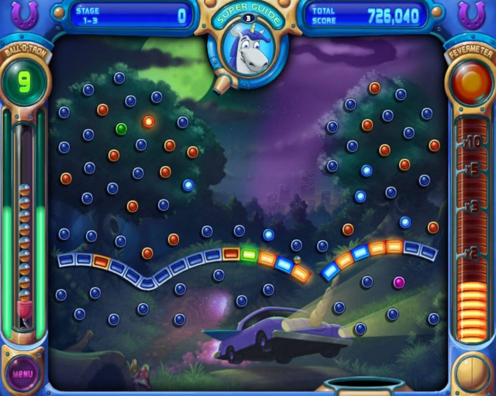 Screenshot ze hry Peggle Nights - Recenze-her.cz