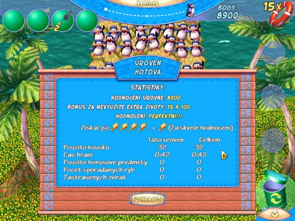 Screenshot ze hry Penguins Journey - Recenze-her.cz
