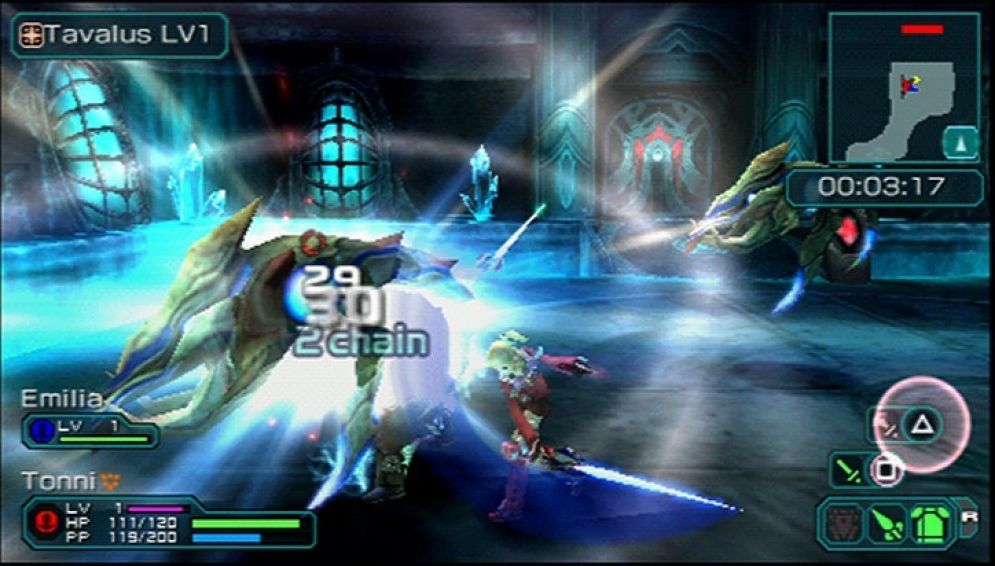 Screenshot ze hry Phantasy Star Portable 2 - Recenze-her.cz