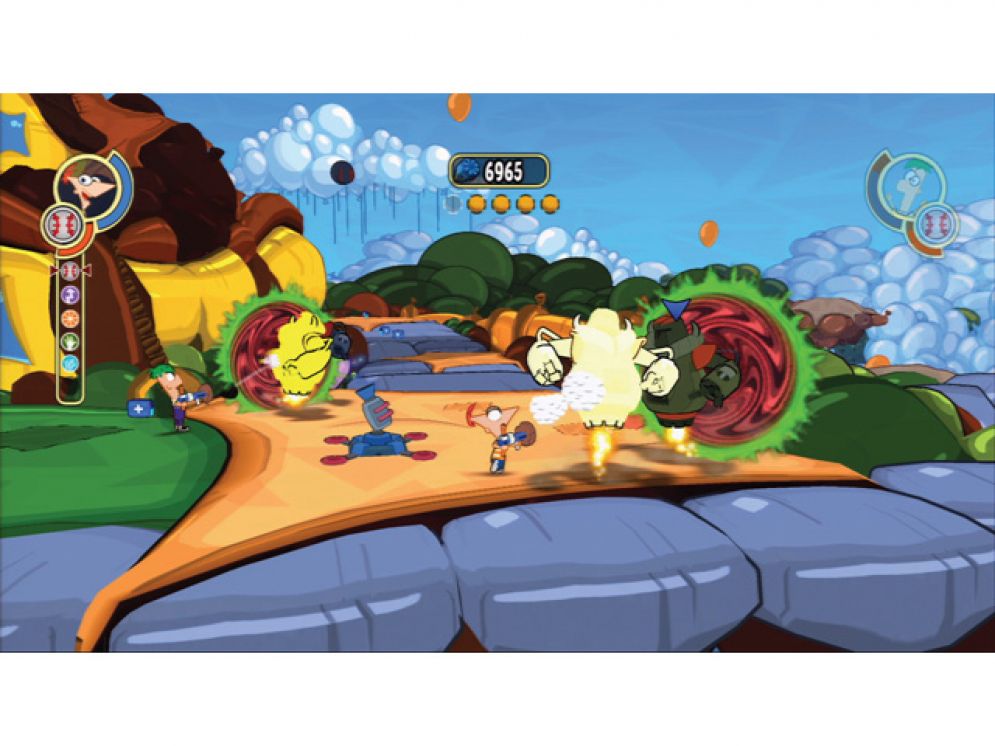 Screenshot ze hry Phineas and Ferb Across the 2nd Dimension - Recenze-her.cz