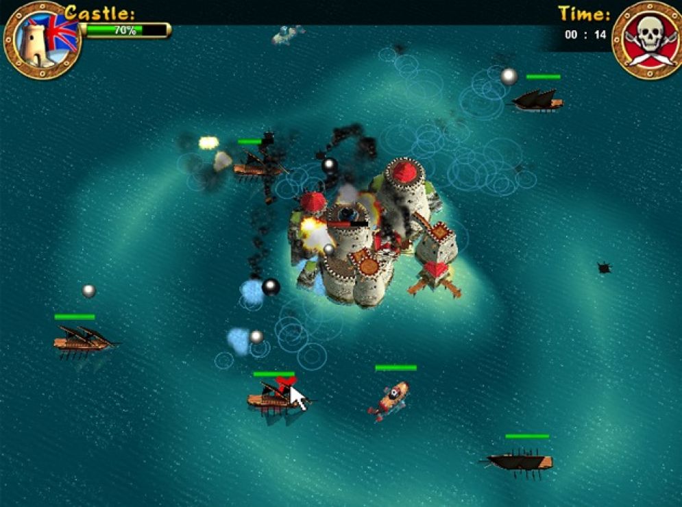 Screenshot ze hry Pirates: Battle for Caribbean - Recenze-her.cz