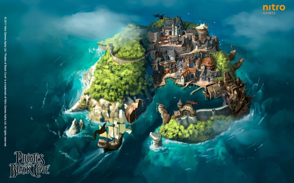 Screenshot ze hry Pirates of Black Cove - Recenze-her.cz