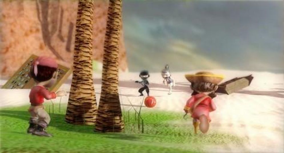 Screenshot ze hry Pirates vs. Ninjas Dodgeball - Recenze-her.cz