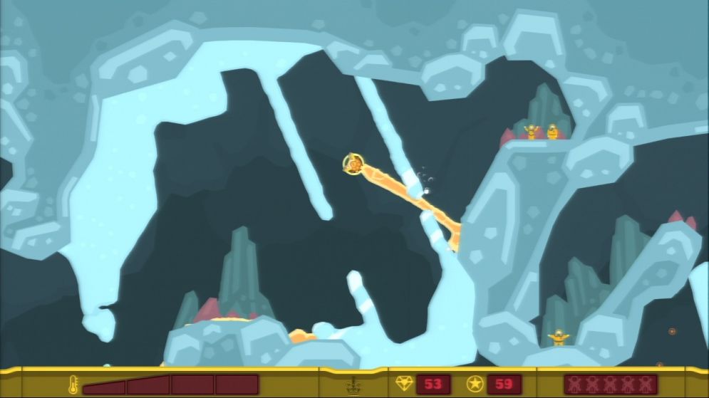 Screenshot ze hry PixelJunk Shooter - Recenze-her.cz