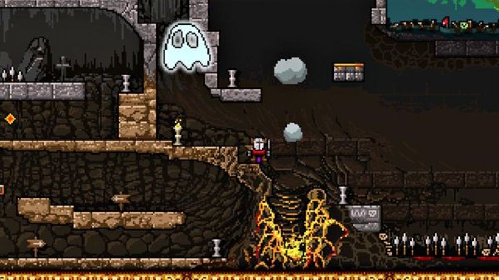 Screenshot ze hry Platformance: Castle Pain - Recenze-her.cz
