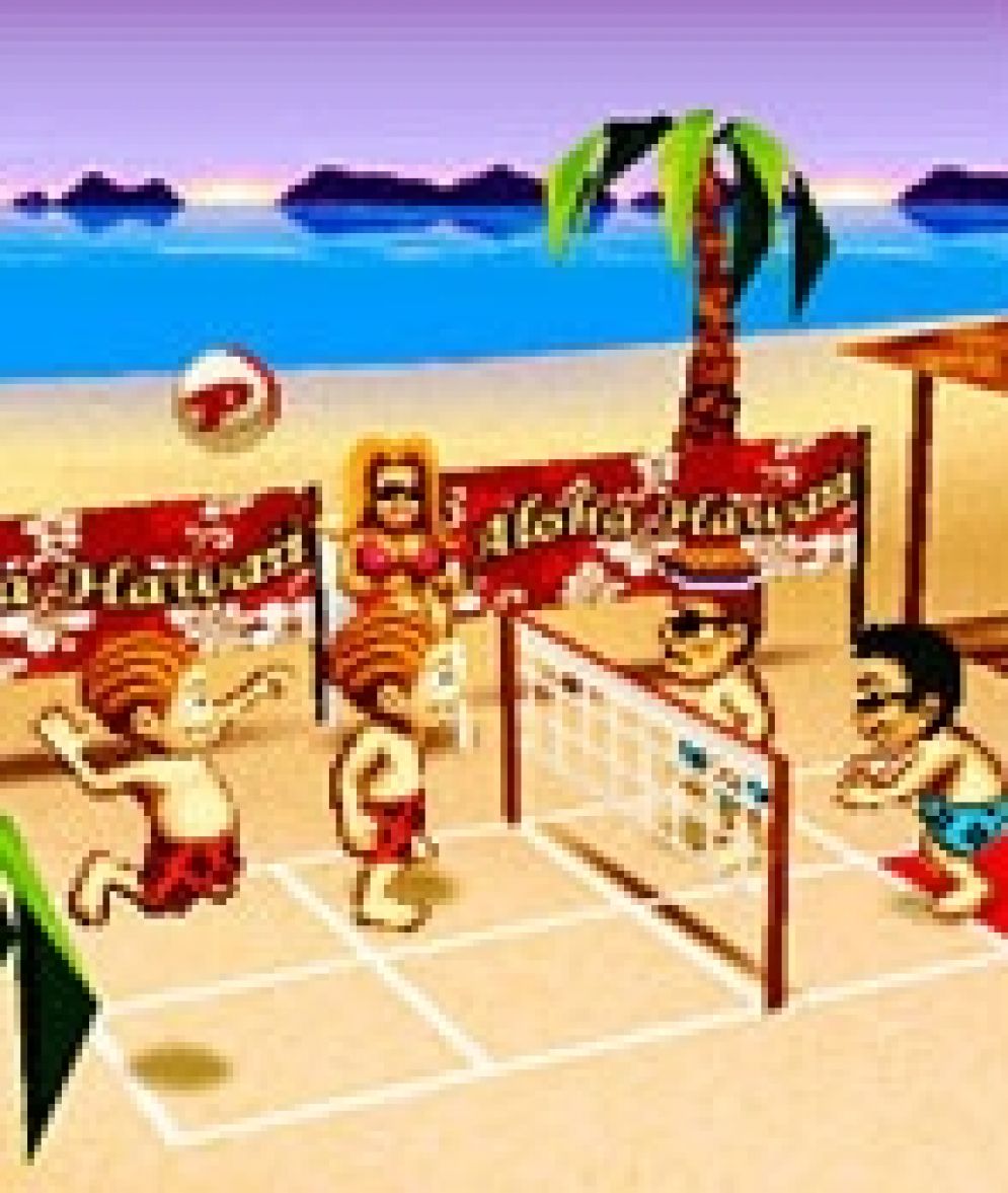 Screenshot ze hry PlayMan Beach Volley 3D - Recenze-her.cz