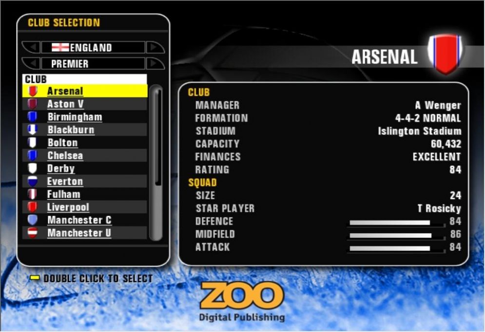 Screenshot ze hry Premier Manager 08 - Recenze-her.cz