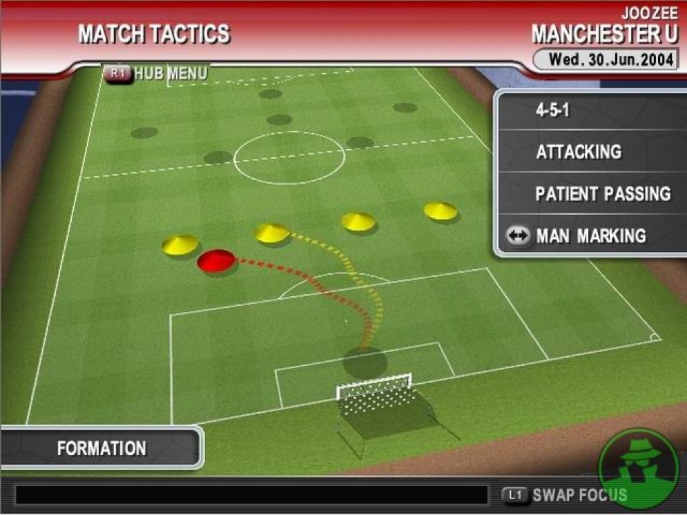 Screenshot ze hry Premier Manager 2004/2005 - Recenze-her.cz