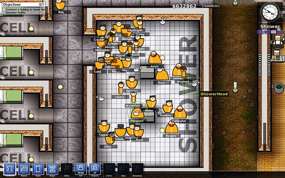 Screenshot ze hry Prison Architect - Recenze-her.cz