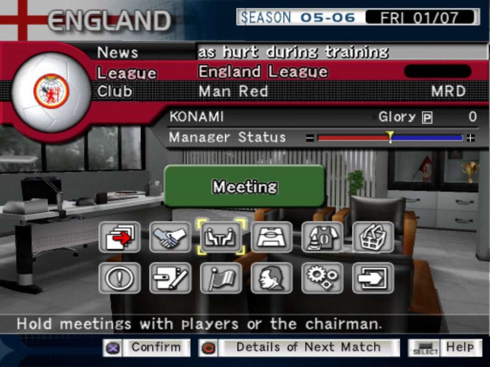 Screenshot ze hry Pro Evolution Soccer Management - Recenze-her.cz