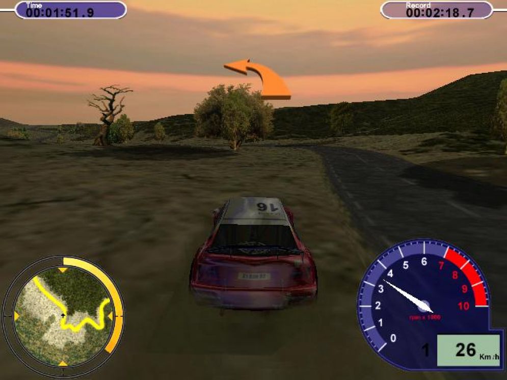 Screenshot ze hry Pro Rally 2001 - Recenze-her.cz