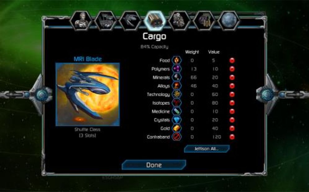 Screenshot ze hry Puzzle Quest: Galactrix - Recenze-her.cz