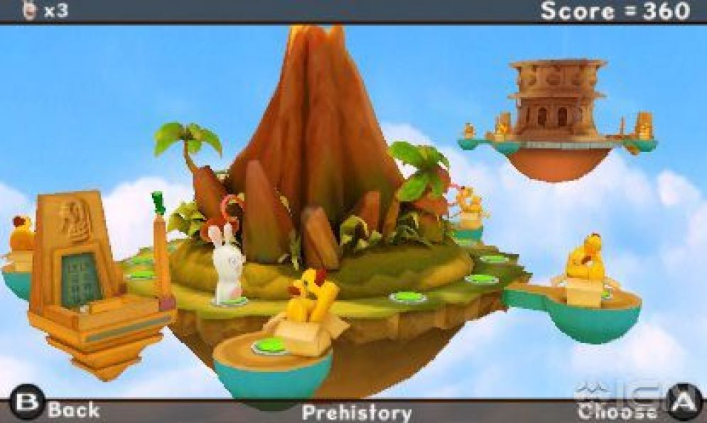 Screenshot ze hry Rabbids 3D - Recenze-her.cz