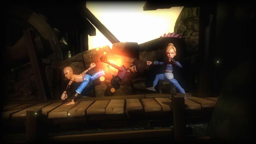 Screenshot ze hry Rag Doll Kung Fu: Fists of Plastic - Recenze-her.cz