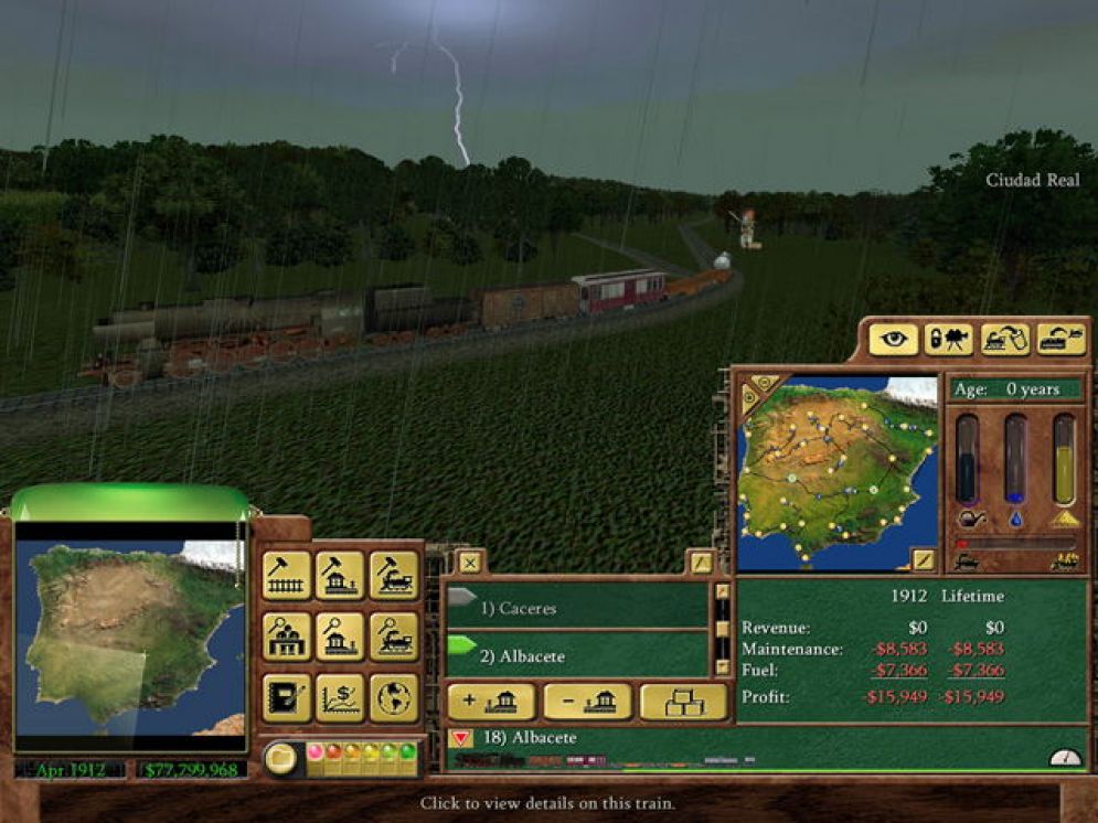 Screenshot ze hry Railroad Tycoon 3 - Recenze-her.cz