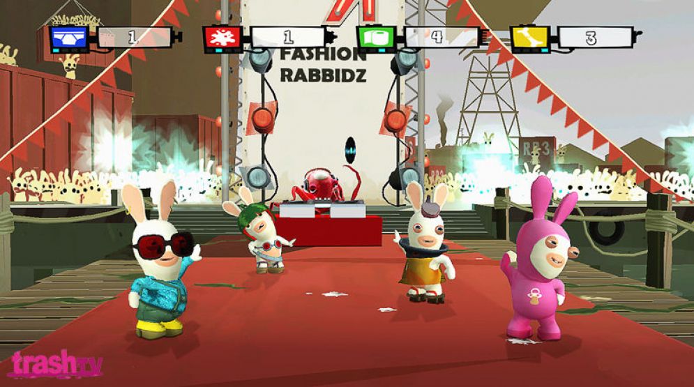 Screenshot ze hry Rayman Raving Rabbids TV Party - Recenze-her.cz