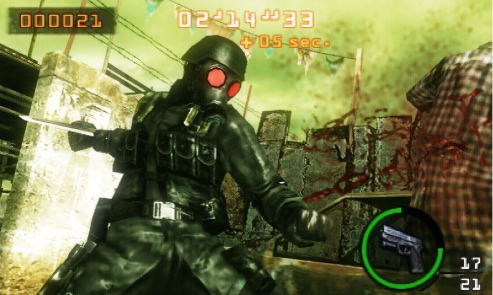 Screenshot ze hry Resident Evil: The Mercenaries 3D - Recenze-her.cz