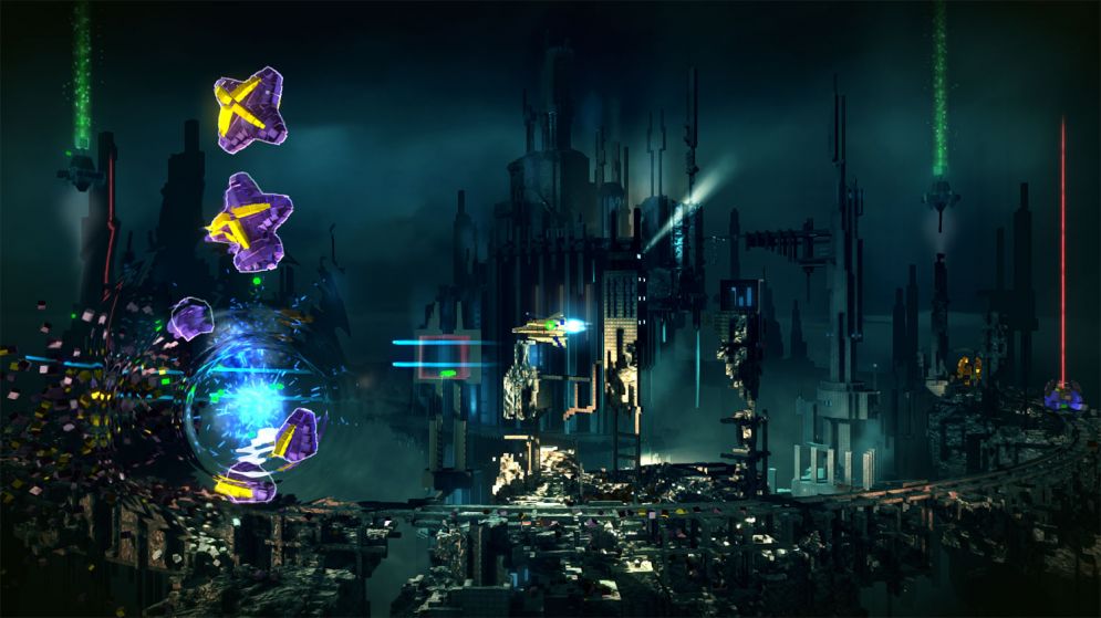 Screenshot ze hry Resogun - Recenze-her.cz