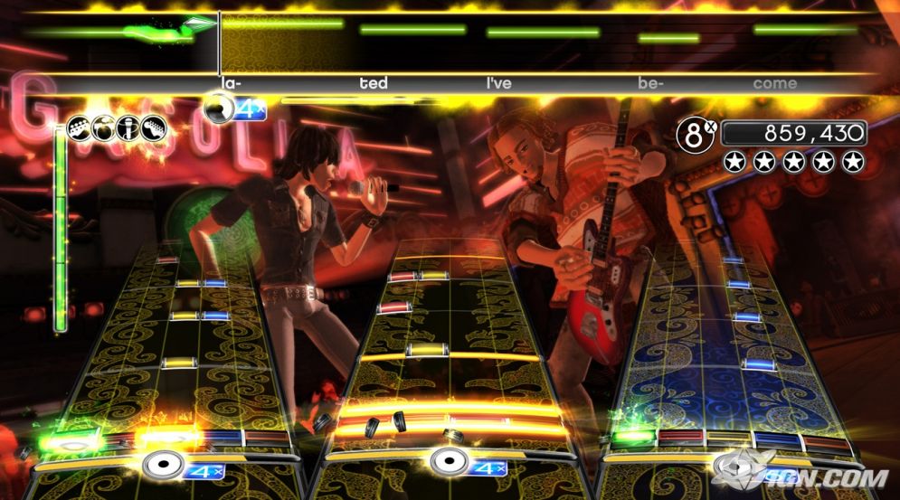 Screenshot ze hry Rock Band 2 - Recenze-her.cz