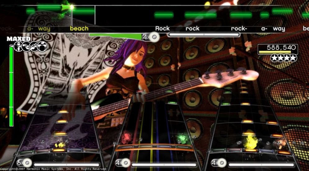 Screenshot ze hry Rock Band - Recenze-her.cz