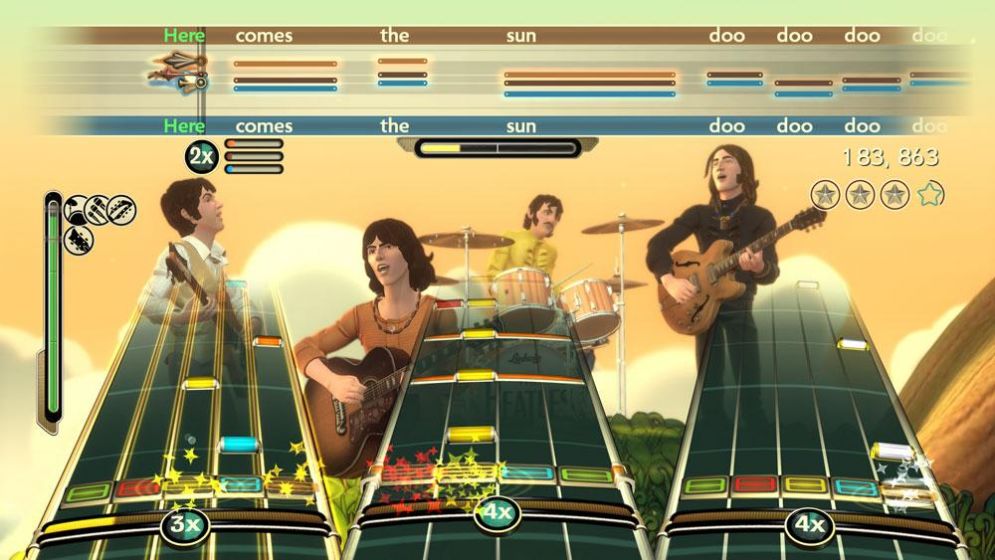 Screenshot ze hry Rock Band: The Beatles - Recenze-her.cz