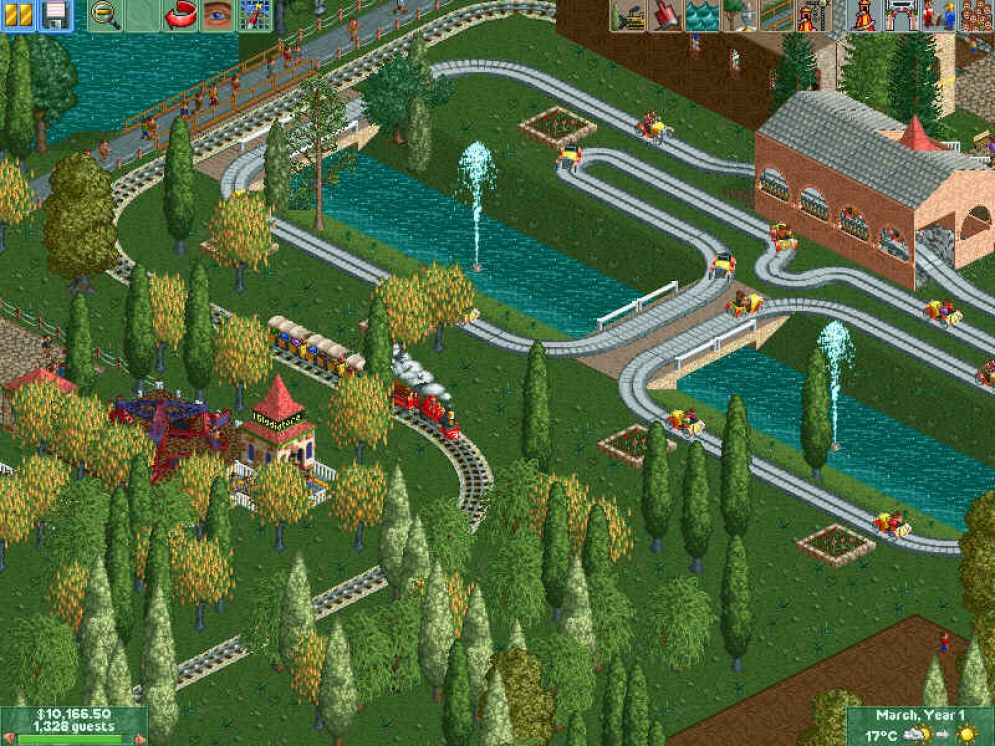 Screenshot ze hry RollerCoaster Tycoon 2 - Recenze-her.cz