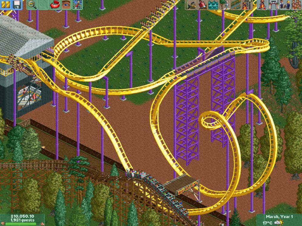 Screenshot ze hry RollerCoaster Tycoon 2 - Recenze-her.cz