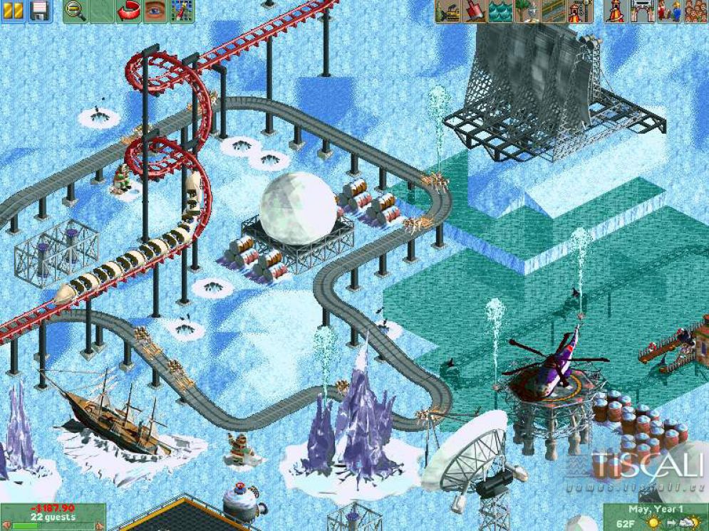 Screenshot ze hry RollerCoaster Tycoon 2: Wacky Worlds - Recenze-her.cz