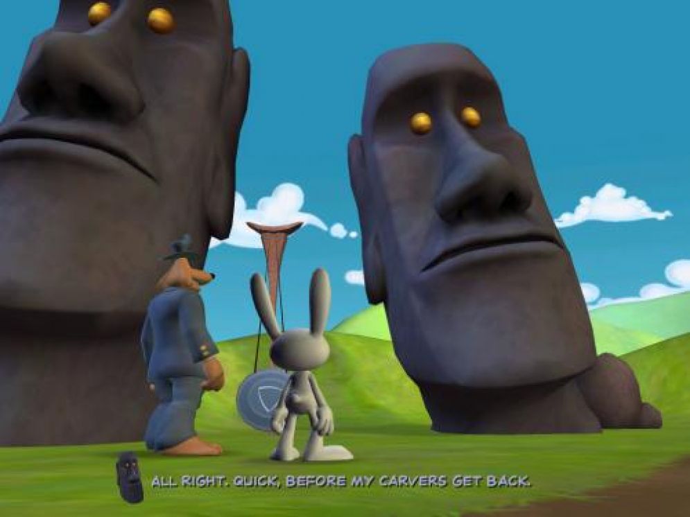 Screenshot ze hry Sam & Max Episode 202: Moai Better Blues - Recenze-her.cz