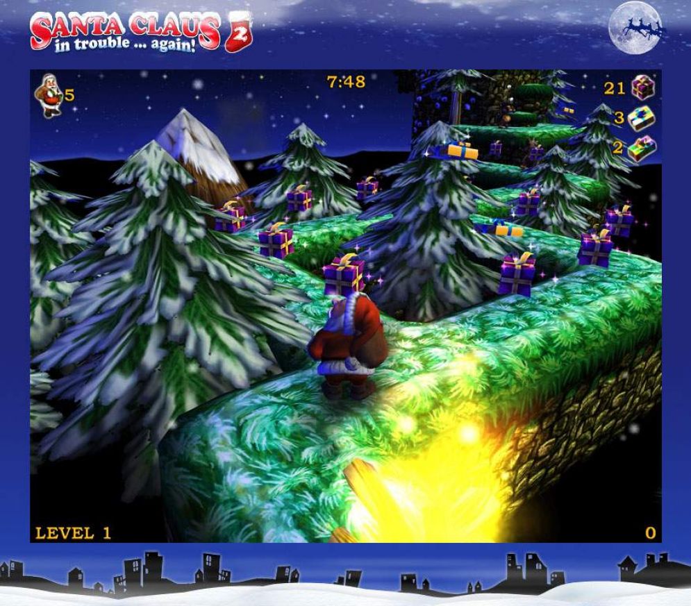 Screenshot ze hry Santa Claus In Trouble Again! - Recenze-her.cz
