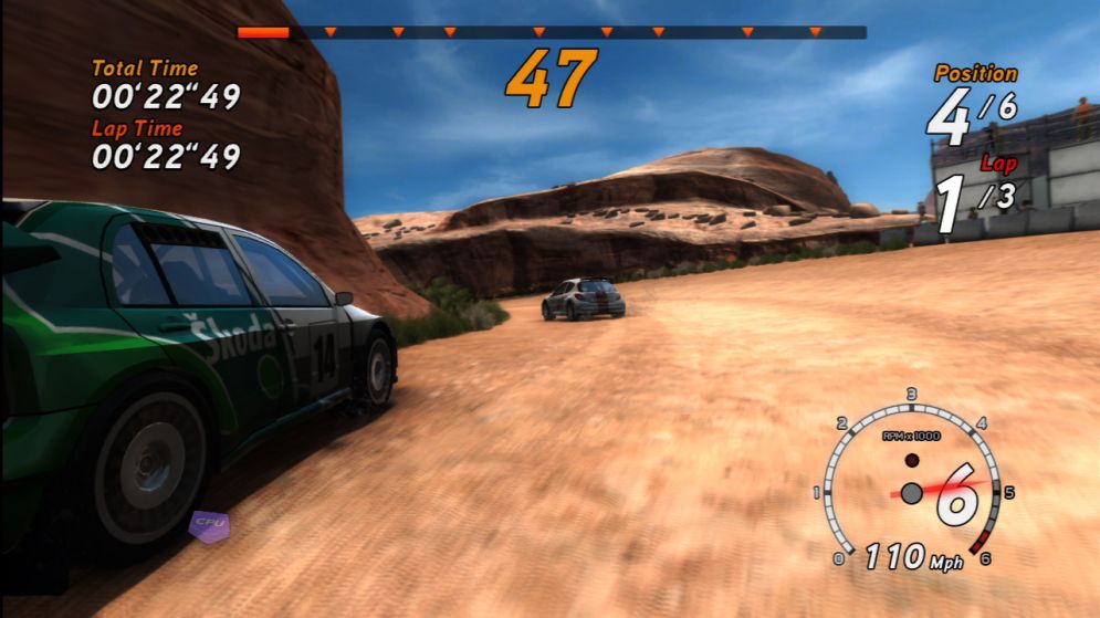 Screenshot ze hry SEGA Rally Online Arcade - Recenze-her.cz