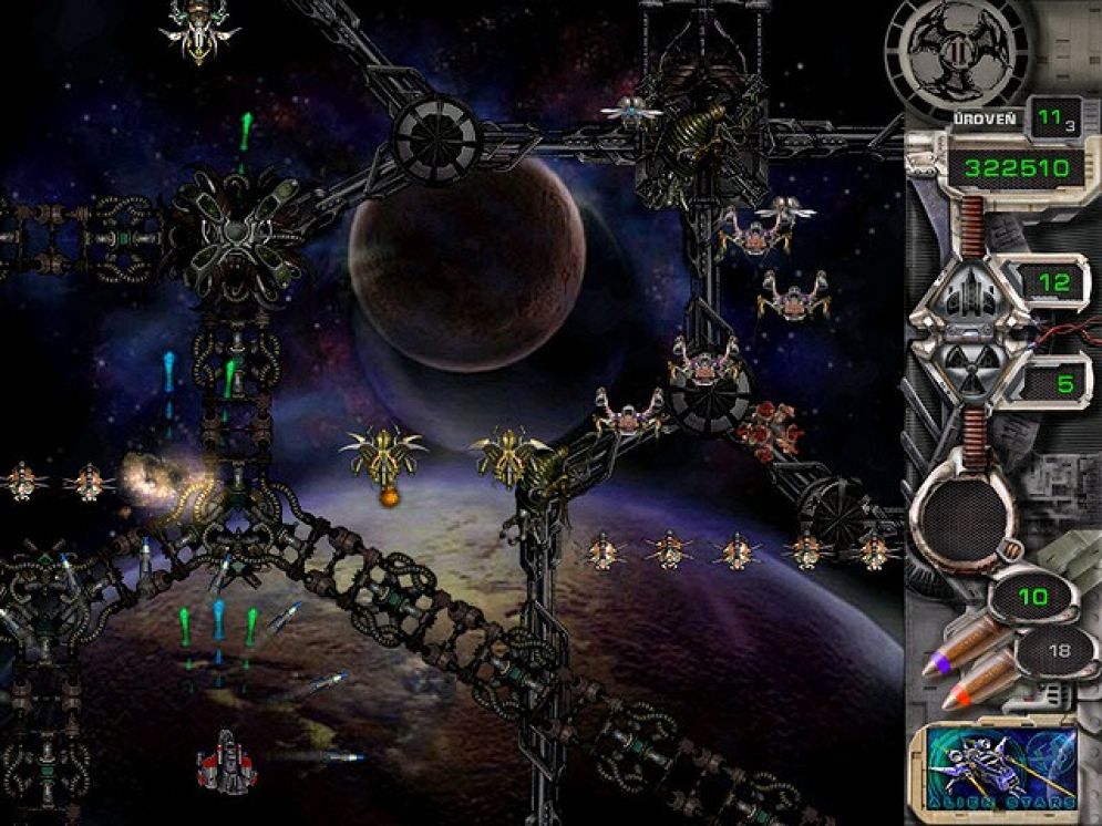 Screenshot ze hry Star Defender II - Recenze-her.cz