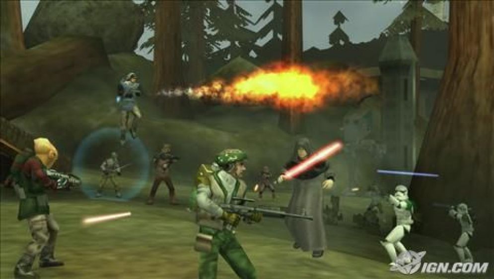 Screenshot ze hry Star Wars Battlefront: Elite Squadron - Recenze-her.cz