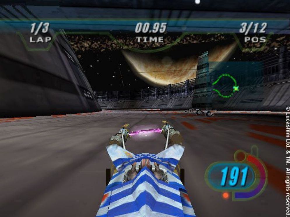 Screenshot ze hry Star Wars: Episode 1 - Racer - Recenze-her.cz