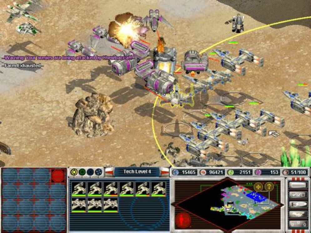 Screenshot ze hry Star Wars: Galactic Battlegrounds - Recenze-her.cz