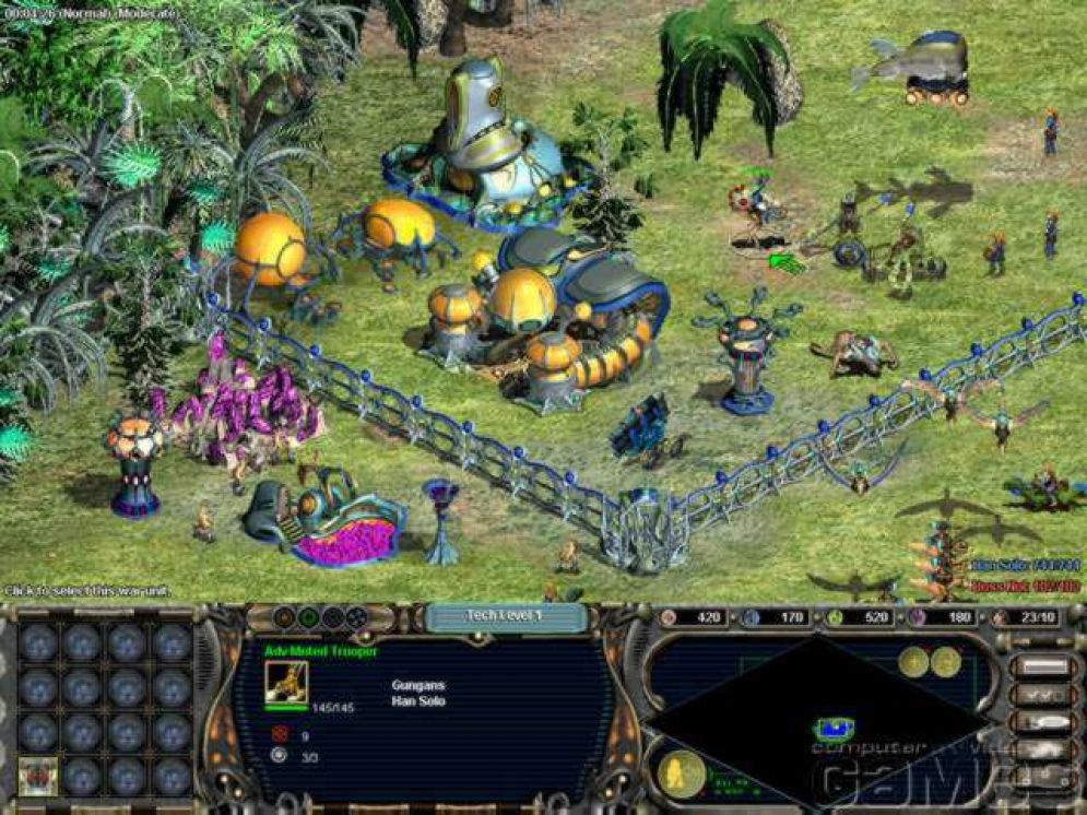 Screenshot ze hry Star Wars: Galactic Battlegrounds - Recenze-her.cz