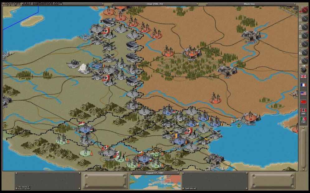 Screenshot ze hry Strategic Command 2: Weapons and Warfare - Recenze-her.cz