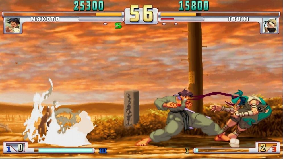 Screenshot ze hry Street Fighter III: Third Strike Online Edition - Recenze-her.cz