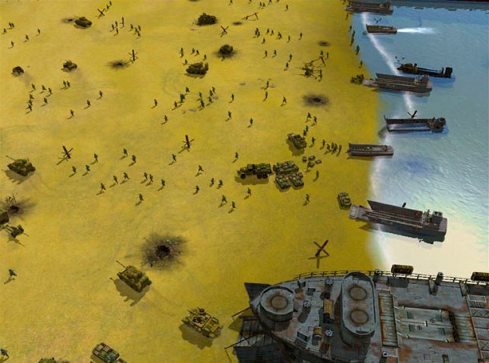 Screenshot ze hry Sudden Strike: Normandy - Recenze-her.cz