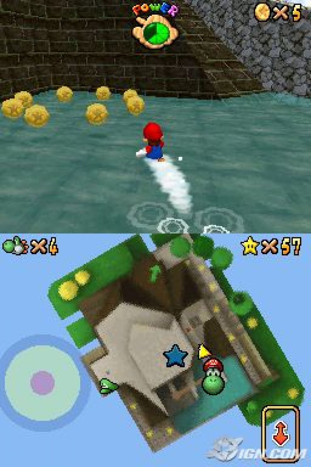 Screenshot ze hry Super Mario 64 DS - Recenze-her.cz